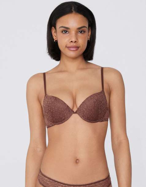Tezenis Los angeles super push-up bra in caramel dark beige - view 1