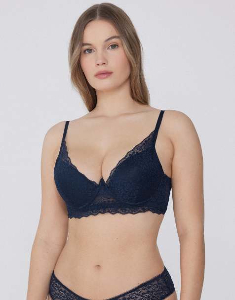 Tezenis Malibù lace super push-up bra in absolute blue - view 1