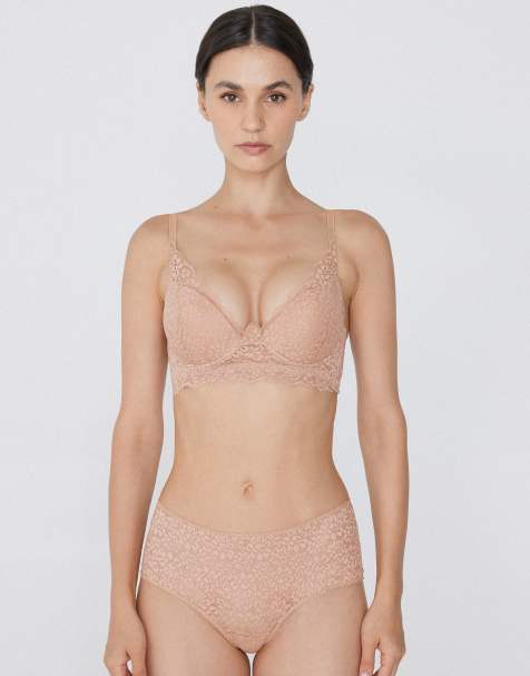 Tezenis Malibù lace super push-up bra in beige - view 1