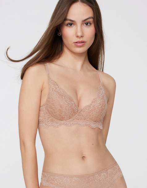 Tezenis Malibù lace super push-up bra in beige - view 1