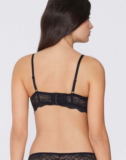 Tezenis Malibù lace super push-up bra in black, 2 of 5