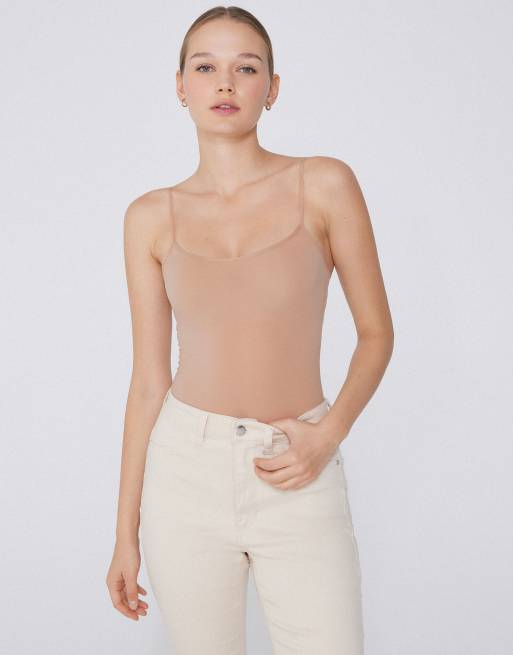 Tezenis Microfibre body in beige, 4 of 5
