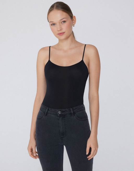 Tezenis Microfibre body in black, 4 of 5