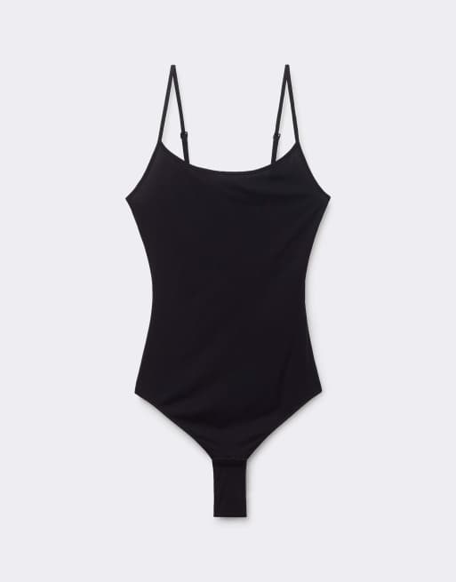 Tezenis Microfibre body in black, 5 of 5
