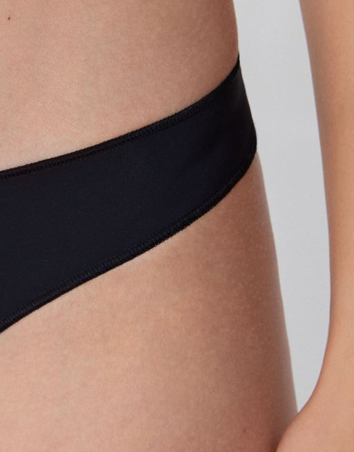 Tezenis Microfibre brazilian briefs in black, 4 of 4