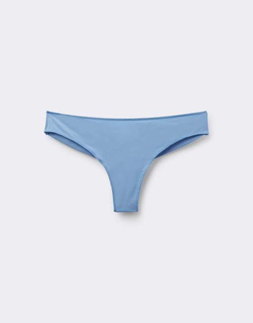 Tezenis Microfibre brazilian briefs in delicate blue, 3 of 4