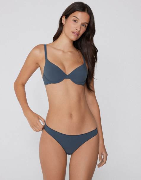Tezenis Microfibre brazilian briefs in graphite grey - view 1