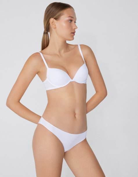 Tezenis Microfibre brazilian briefs in white - view 1