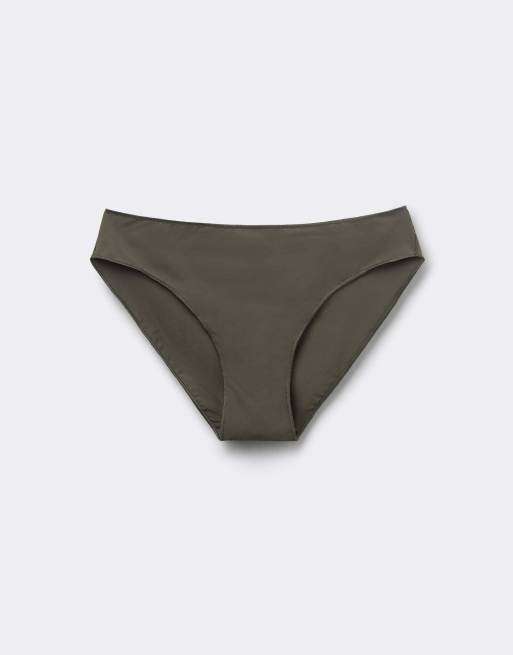 Tezenis Microfibre classic knickers in green camo, 5 of 5