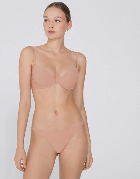 Tezenis Microfibre g-string in beige - view 1