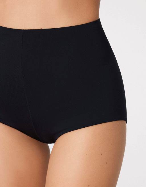Tezenis Microfibre hot pants in black, 3 of 5
