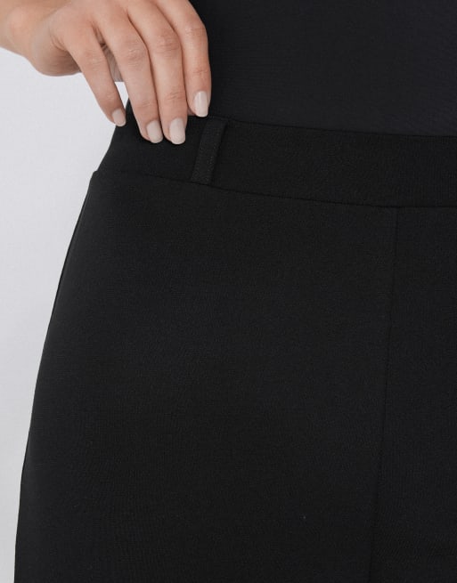Tezenis Milano-stitch palazzo pants in black, 3 of 5