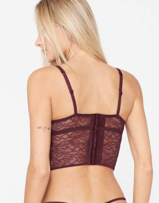 Tezenis Mistery essence bra top in precious ruby, 2 of 5