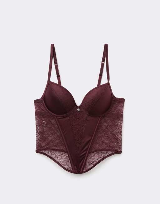 Tezenis Mistery essence bra top in precious ruby, 5 of 5
