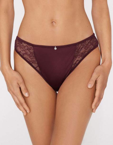 Tezenis Mistery essence brazilian knickers in precious ruby - view 1