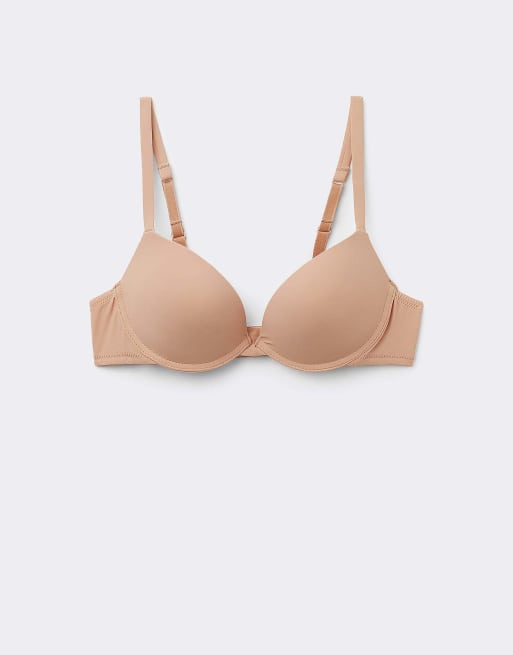 Tezenis Moscow microfibre push-up bra in beige, 5 of 5