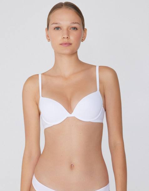 Tezenis Moscow microfibre push-up bra in white - view 1