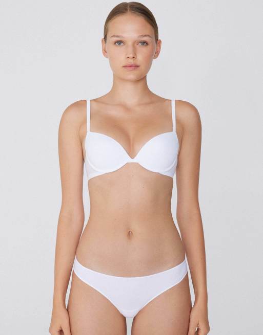 Tezenis Moscow microfibre push-up bra in white, 3 of 5