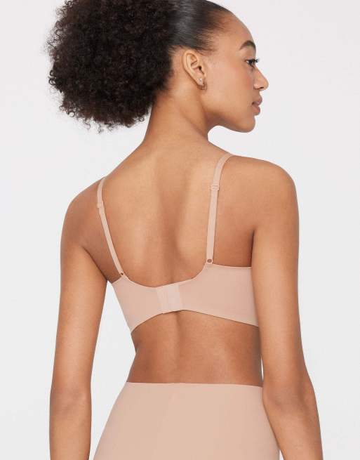 Tezenis Natural lifting balconette bra in beige, 2 of 5