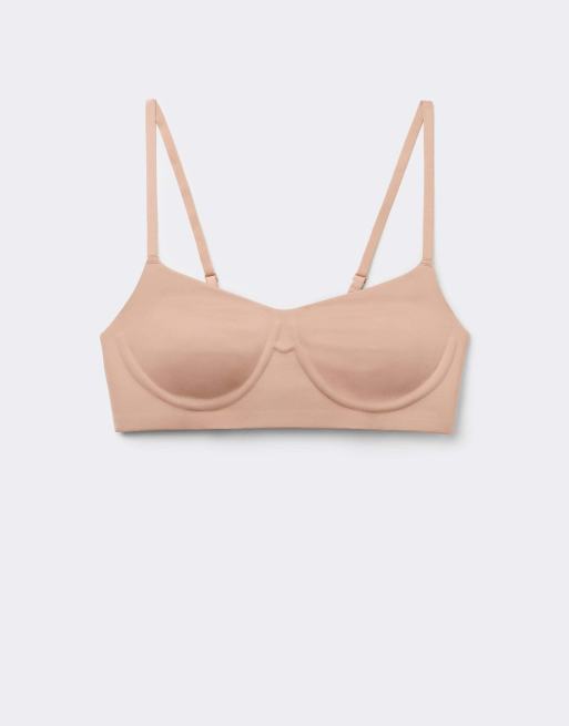 Tezenis Natural lifting balconette bra in beige, 5 of 5