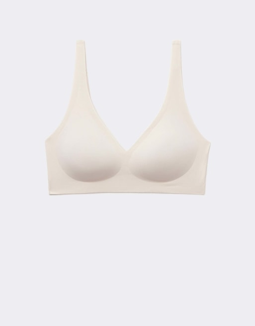 Tezenis Natural lifting laser cut triangle bra in ivory, 5 of 5