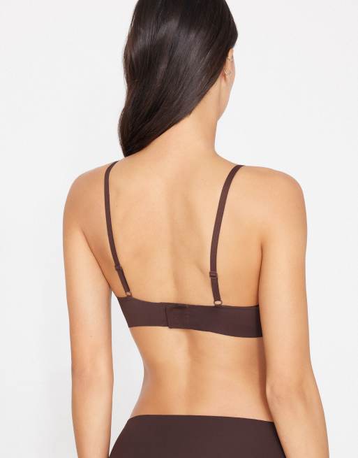 Tezenis Natural lifting plus push-up bra in brown, 2 of 5