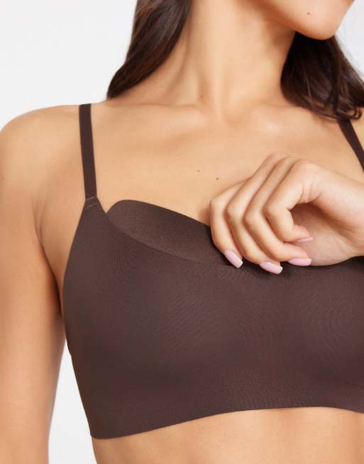Tezenis Natural lifting plus push-up bra in brown, 3 of 5