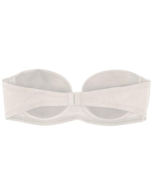 Tezenis New york padded microfibre bandeau bra in ivory, 6 of 6