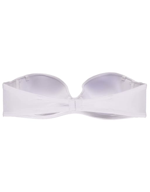 Tezenis New york padded microfibre bandeau bra in white, 6 of 6