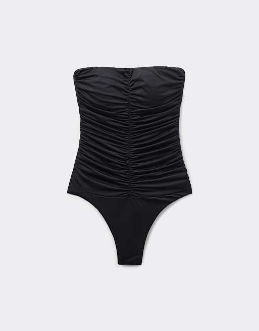 Tezenis One-piece preformed swimsuit in black, 5 of 5