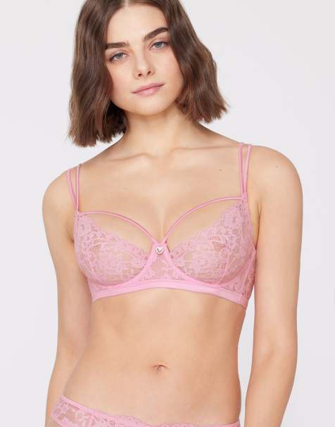 Tezenis Paris sugar dream balconette bra in sugar pink - view 1