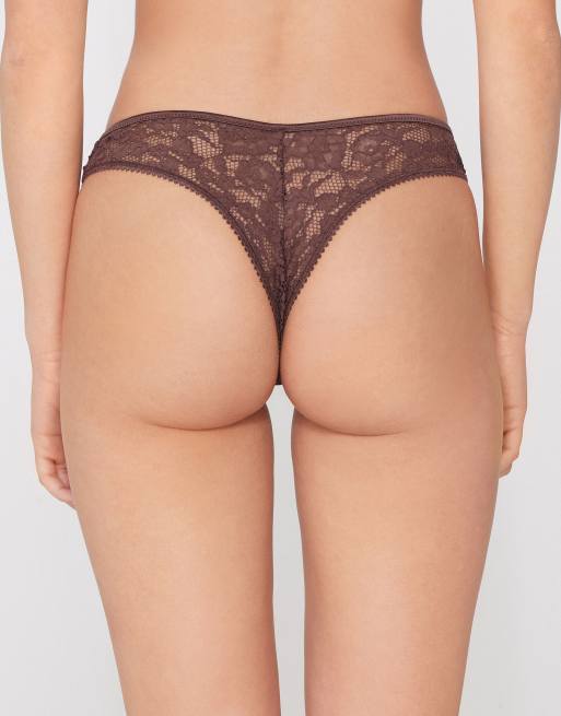 Tezenis Perfect harmony brazilian briefs in tobacco brown, 2 of 5