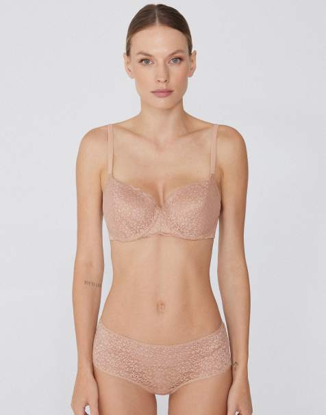 Tezenis Prague full cover balconette bra in beige - view 1
