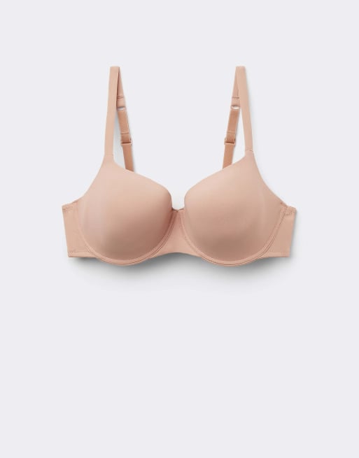 Tezenis Prague full coverage balconette bra in beige, 5 of 6