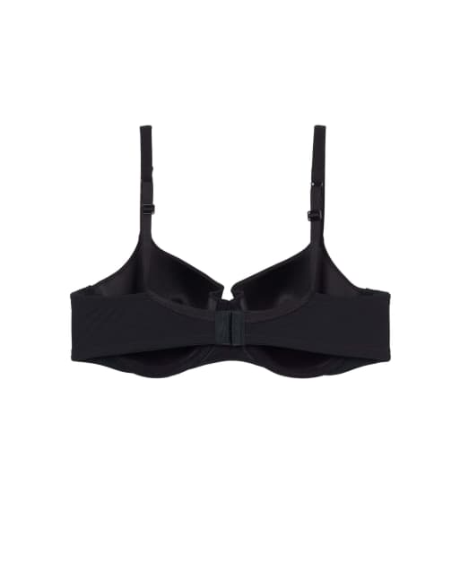 Tezenis Prague full coverage balconette bra in black, 6 of 6