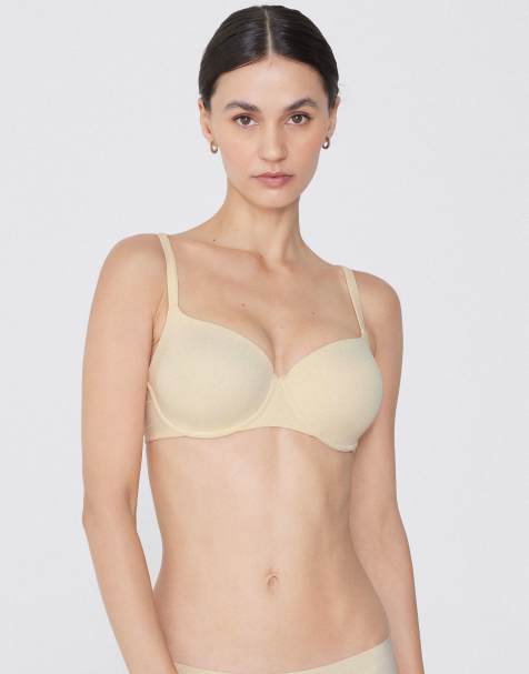 Tezenis Prague full coverage balconette bra in ivory - view 1