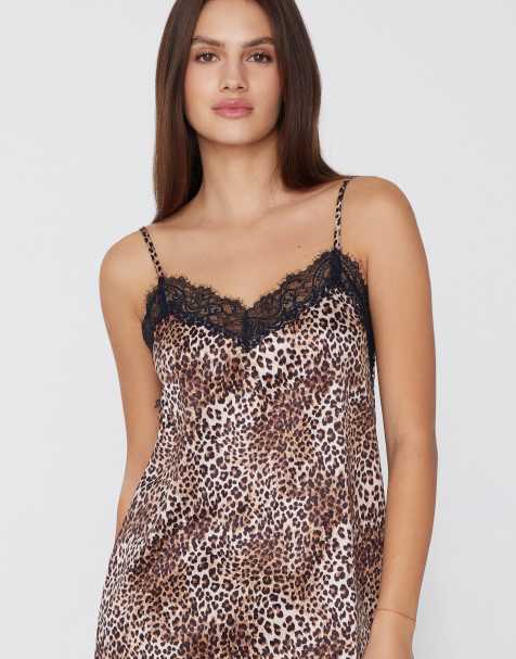 Tezenis Printed camisole in leopard print - view 1