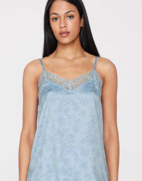Tezenis Printed camisole in light blue flowers - view 1
