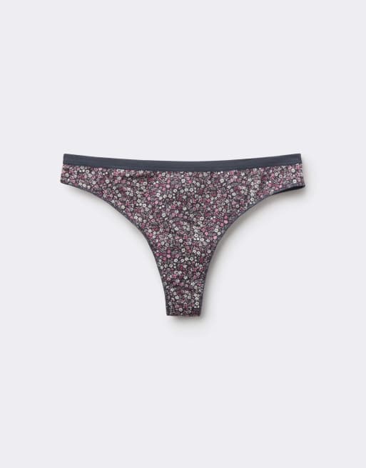 Tezenis Printed cotton brazilian briefs in flower bloom, 5 of 5
