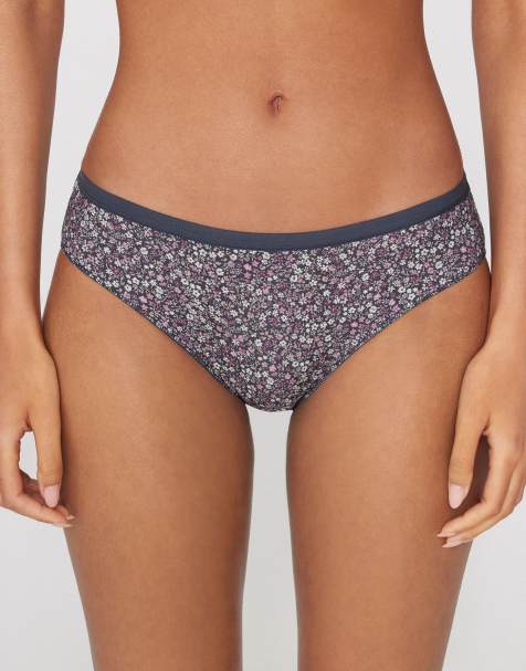 Tezenis Printed cotton briefs in flower bloom - view 1