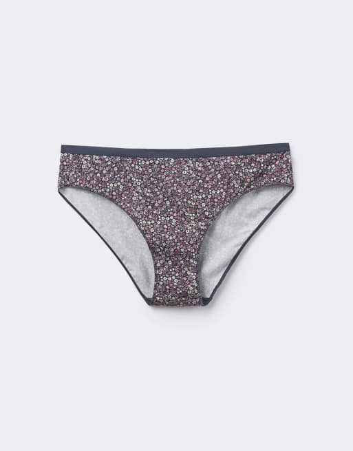Tezenis Printed cotton briefs in flower bloom, 5 of 5