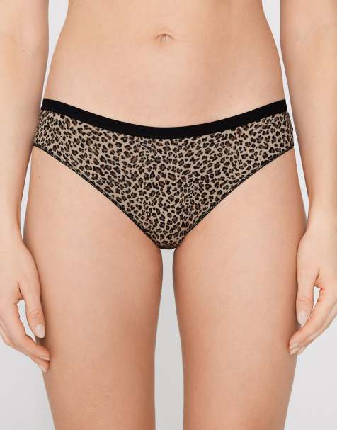 Tezenis Printed cotton briefs in small animal print - view 1