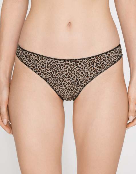 Tezenis Printed microfibre brazilian briefs in small animal print - view 1