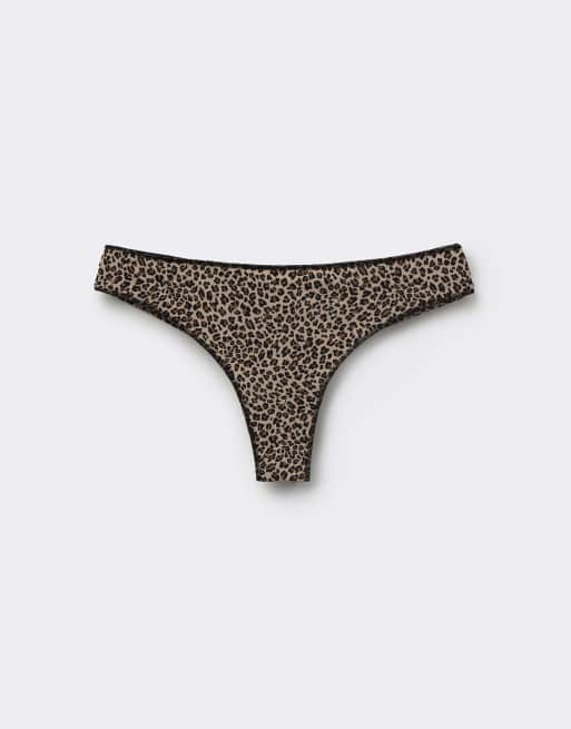 Tezenis Printed microfibre brazilian briefs in small animal print, 5 of 5
