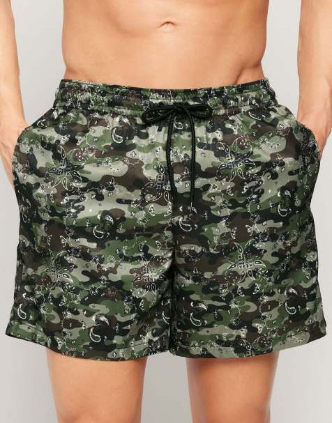 Tezenis Printed swimming shorts in camo bandana - view 1