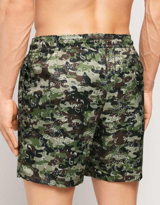 Tezenis Printed swimming shorts in camo bandana, 2 of 5