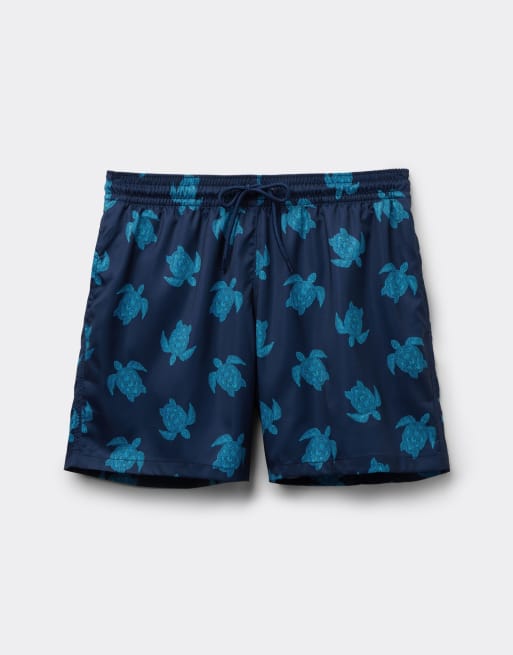 Tezenis Printed swimming shorts in marine blue, 3 of 4