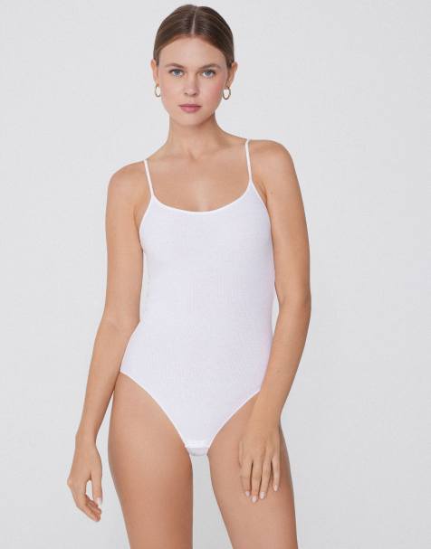 Tezenis Ribbed cotton body in white - view 1