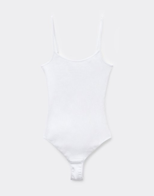 Tezenis Ribbed cotton body in white, 5 of 5