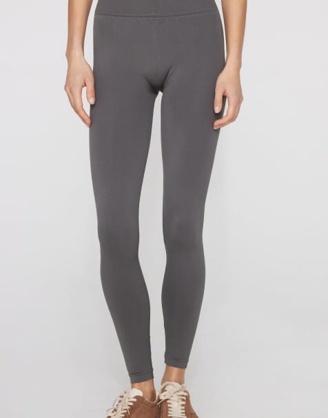 Tezenis Scrunch leggings in smoke grey - view 1